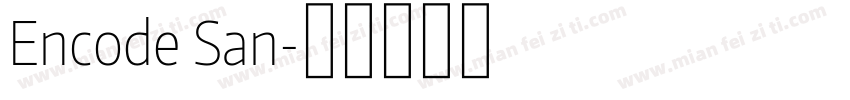 Encode San字体转换